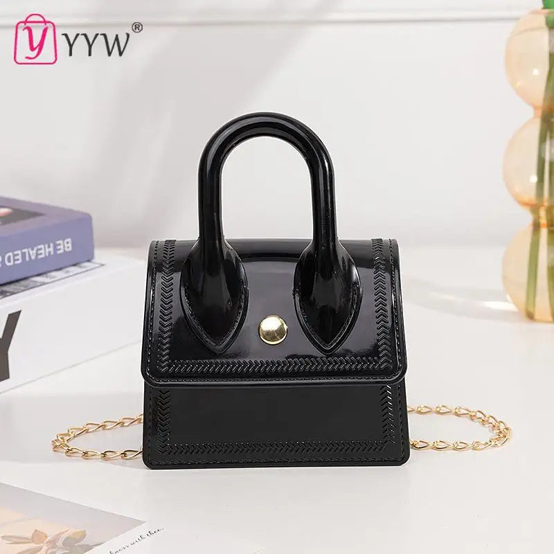 Pink Mini Square Shoulder Bag Women's Sling Messenger Bag