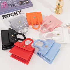 Pink Mini Square Shoulder Bag Women's Sling Messenger Bag
