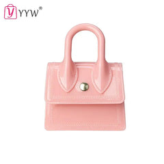Pink Mini Square Shoulder Bag Women's Sling Messenger Bag