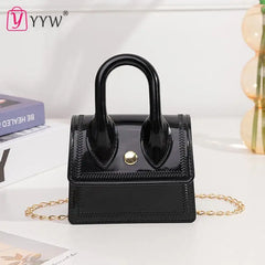 Pink Mini Square Shoulder Bag Women's Sling Messenger Bag