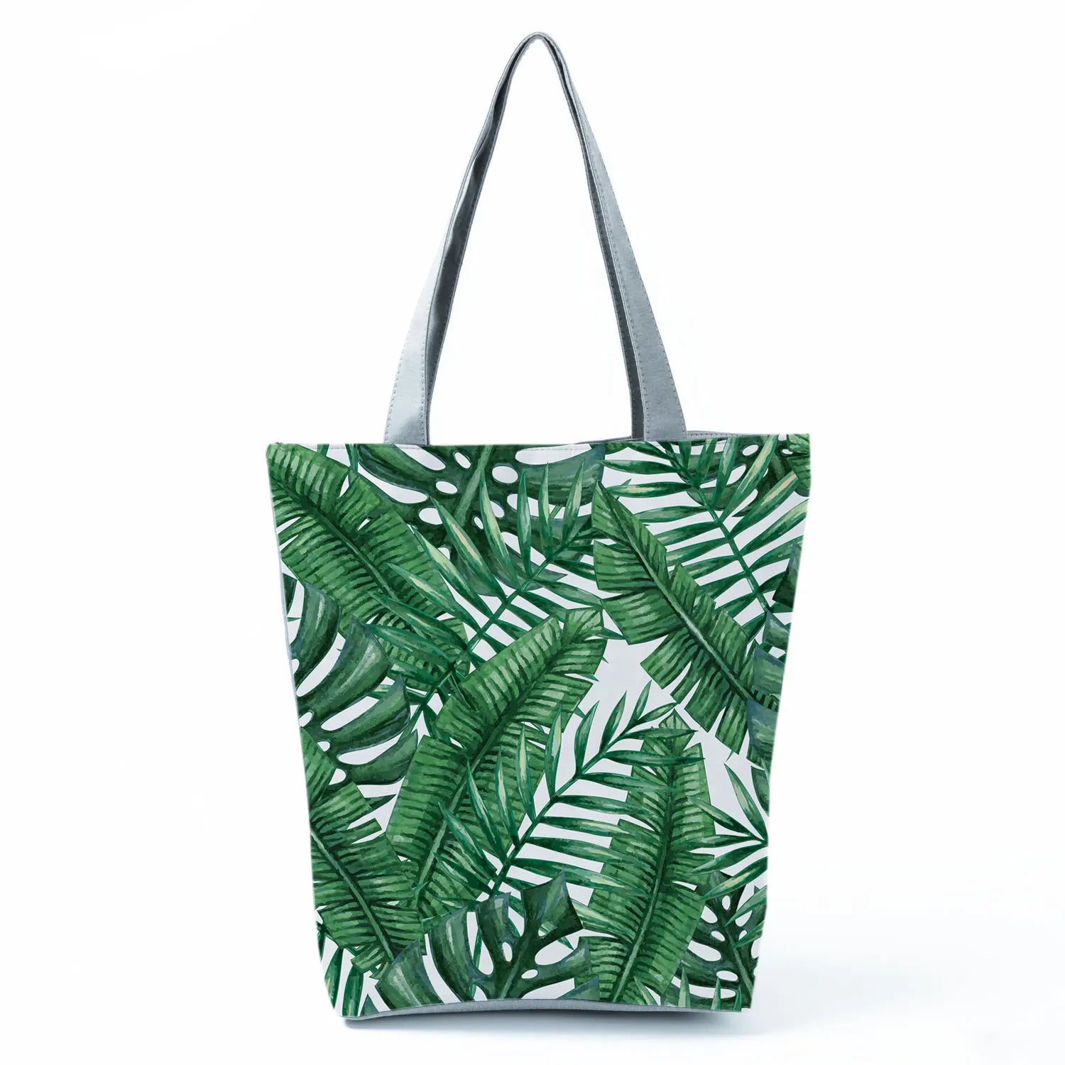 Leaves Printed Tote Eco Friendly Plant Portable Shopping Bag