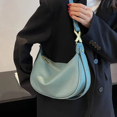 Leisure Armpit Messenger Women's Bag Solid Shoulder Travel Bag