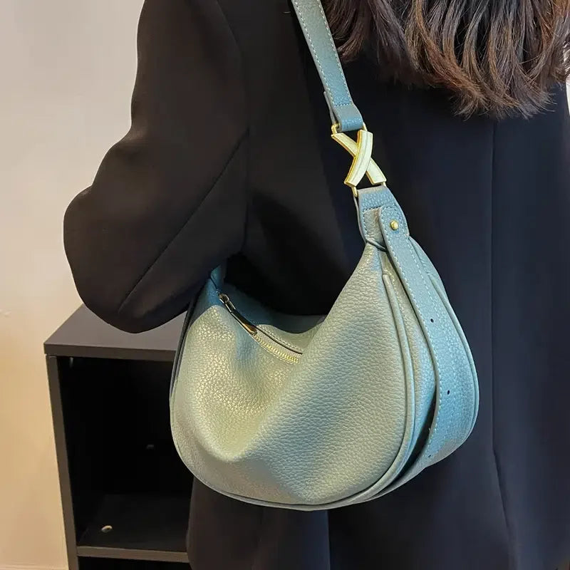 Leisure Armpit Messenger Women's Bag Solid Shoulder Travel Bag
