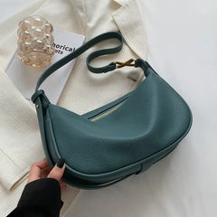 Leisure Armpit Messenger Women's Bag Solid Shoulder Travel Bag