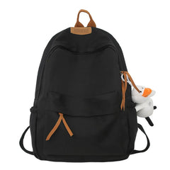 Large-capacity Solid School Bag Multi-functional Unisex