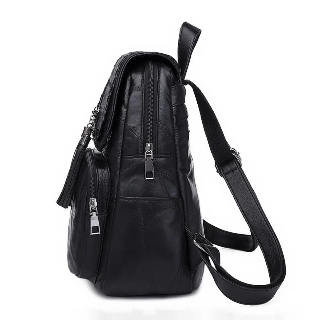 Leisure Women's Backpack Soft PU Leather Handbag Shoulder Bag Travel Schoolbags