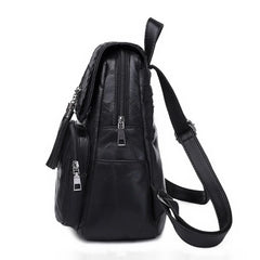 Leisure Women's Backpack Soft PU Leather Handbag Shoulder Bag Travel Schoolbags