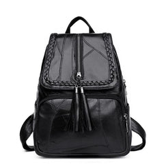 Leisure Women's Backpack Travel Soft PU Leather Handbag Shoulder Bag