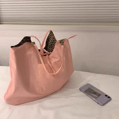 Leopard Pattern Women Shoulder Bags Large Capacity Ladies Handbags