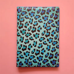 Leopard Print Passport Cover Travel Ticket Holder Case Pouch