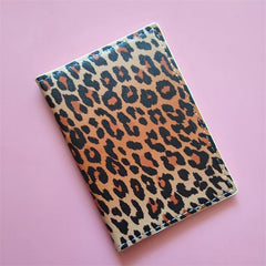 Leopard Print Passport Cover Ticket Holder