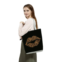 Leopard Shoulder Bags Travel Beach Bag High Capacity Folding Handbags For Women