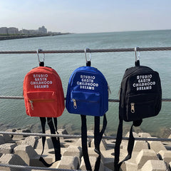 Letter Print Chest Bag Hiphop Streetwear Women Men Shoulder Package