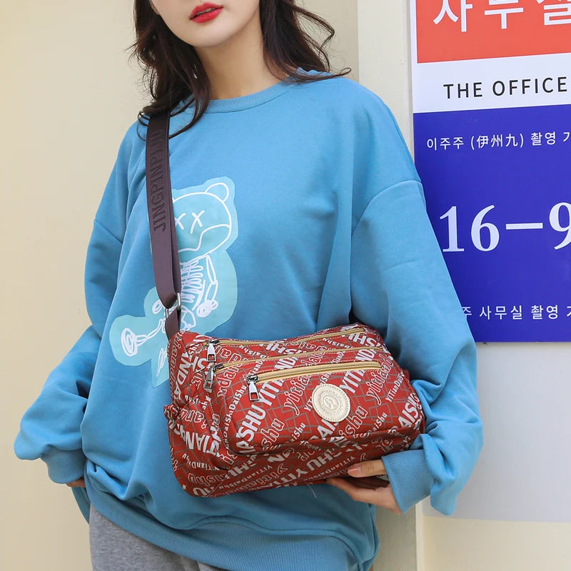 Letter Print Women Handbag Large Capacity Casual Travel Bags