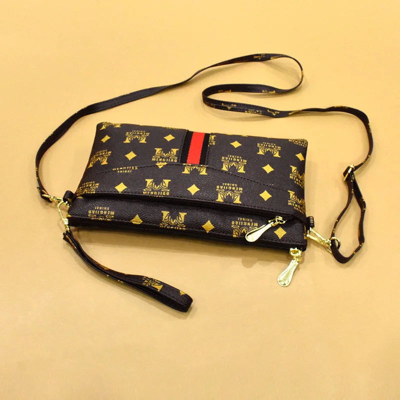 Striped Clutch Bag Purse Durable Female Crossbody Evening Bags