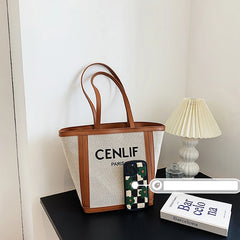 Straw Women Shoulder Bags Big Capacity Handbags Casual Commuter