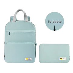 Waterproof Foldable Backpack for School Travel Notebook Storage
