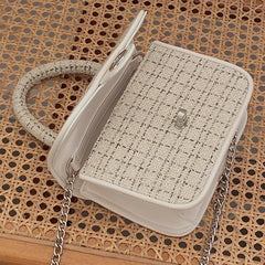 Retro Chain Crossbody Bag Small Square Shoulder Purse
