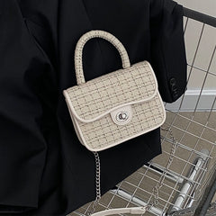 Retro Chain Crossbody Bag Small Square Shoulder Purse