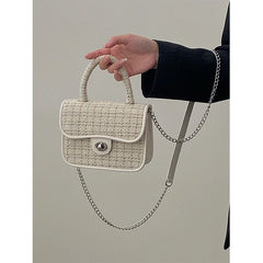 Retro Chain Crossbody Bag Small Square Shoulder Purse