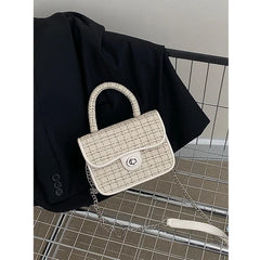 Retro Chain Crossbody Bag Small Square Shoulder Purse