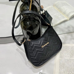 Lingge Embroidery Small Shoulder Bag Tote Messenger Underarm Bag