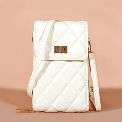Lingge Pattern Shoulder Bag Women Small Crossbody Messenger Daily Clutch