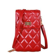 Lingge Pattern Shoulder Bag Women Small Crossbody Messenger Daily Clutch