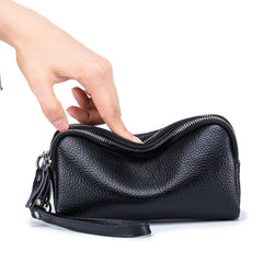 Leather Long Wallet Clutch with Phone Pocket