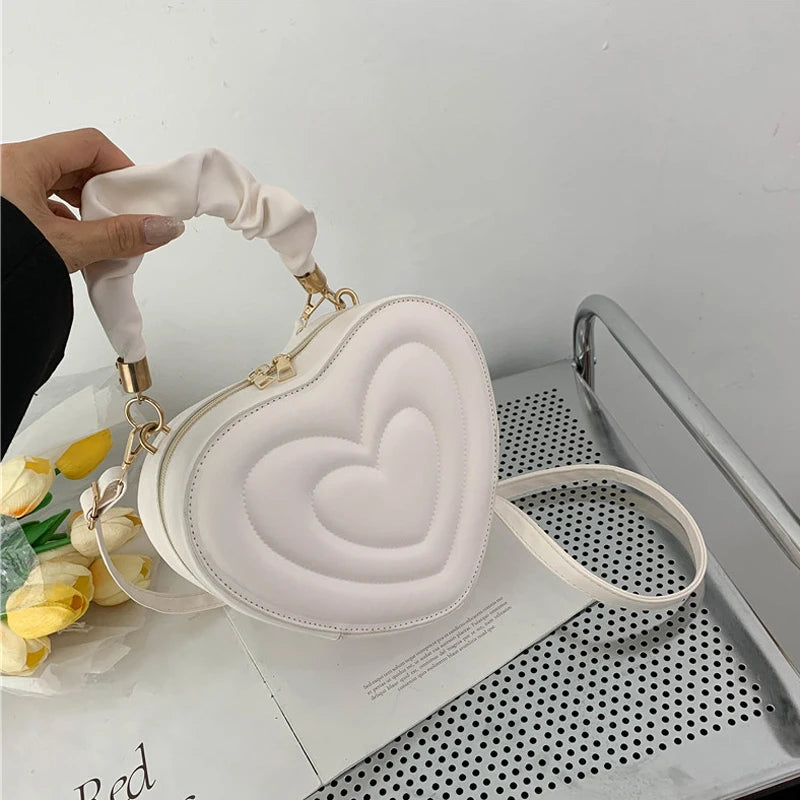 Love Heart Shape Shoulder Bag Small Handbags Crossbody Bags For Women