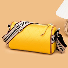 Lozenge Leather Female Messenger Bag Women Shoulder Bags