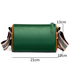 Lozenge Leather Female Messenger Bag Women Shoulder Bags