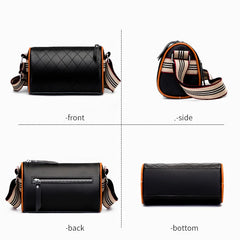 Lozenge Leather Female Messenger Bag Women Shoulder Bags