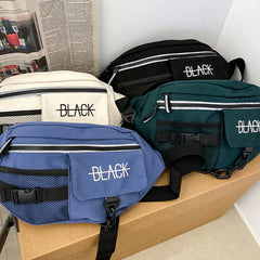 Luminous Chest Bag Couple Chain Waist Bags Men Shoulder Package