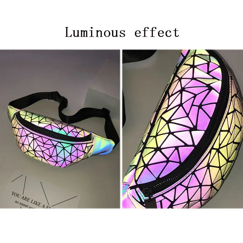 Luminous Waist Bags Women Waist Fanny Packs Belt Bag