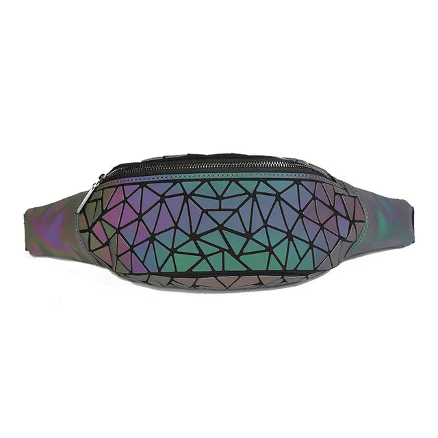 Luminous Waist Bags Women Waist Fanny Packs Belt Bag Leather