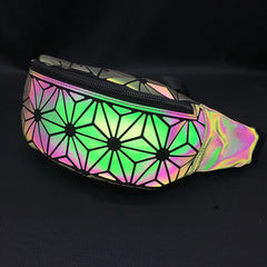 Luminous Waist Bags Women Waist Fanny Packs Belt Bag Leather