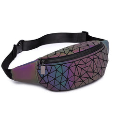 Luminous Waist Bags Women Waist Fanny Packs Belt Bag Leather