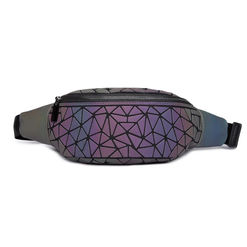 Luminous Waist Bags Women Waist Fanny Packs Belt Bag Leather