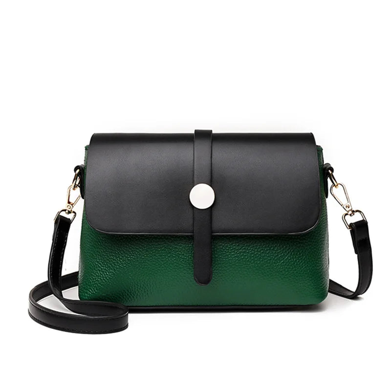 Small Leather Shoulder Bag Soft Cowhide Female Messenger Bag Sac