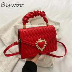 Embossed Crossbody Bags for Women Top-handle Shoulder Bag