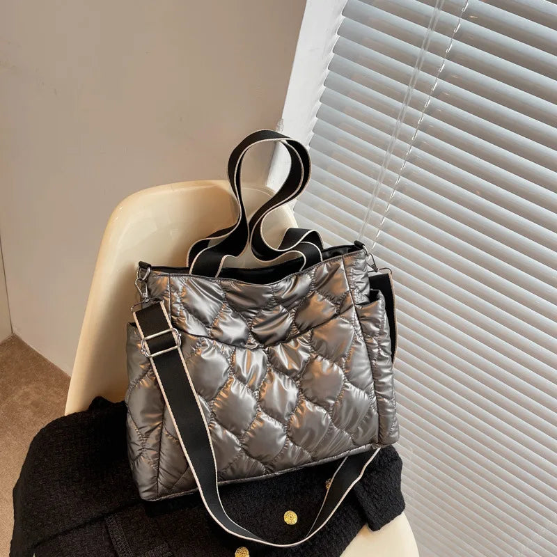 Lingge Women's Crossbody Shoulder Bag Autumn Travel Purse High Capacity Tote