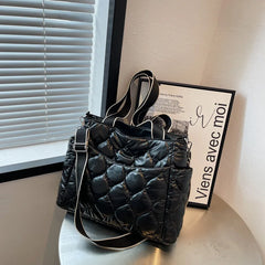 Lingge Women's Crossbody Shoulder Bag Autumn Travel Purse High Capacity Tote