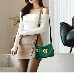 Soft Cowhide Messenger Bag Tassel Shoulder Bag for Women