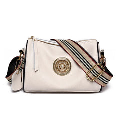 Soft Cowhide Messenger Bag Tassel Shoulder Bag for Women