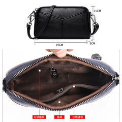 Leather Crossbody Bags For Women Small Shoulder Messenger Bag Female Handbag