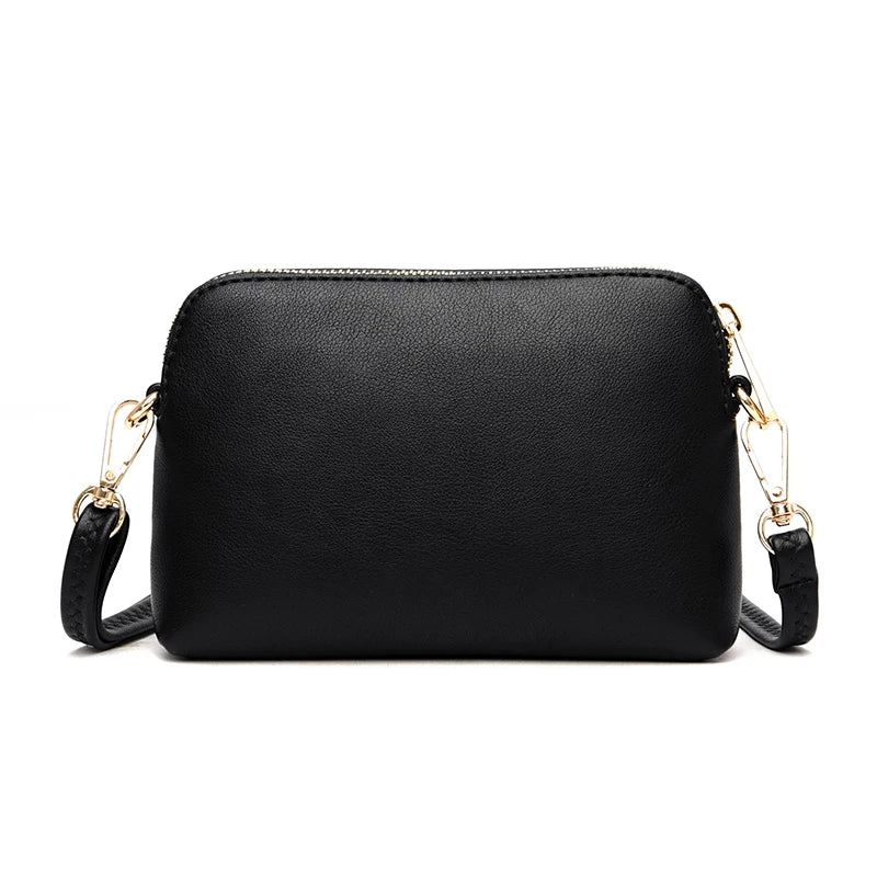 Women Leather Crossbody Shell Bag Small Shoulder Bags for Women
