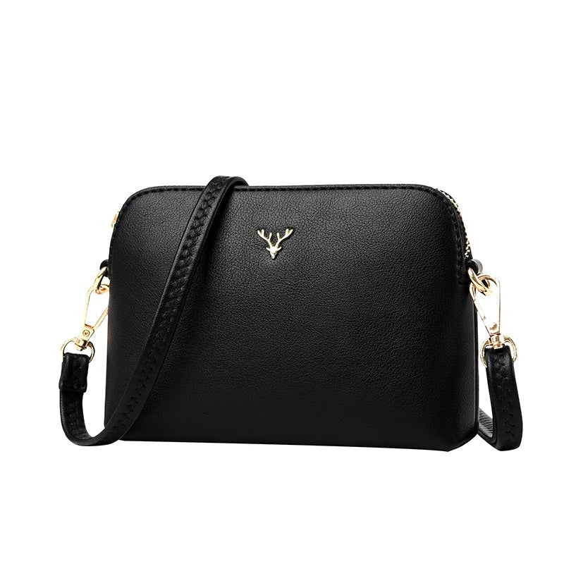 Women Leather Crossbody Shell Bag Small Shoulder Bags for Women