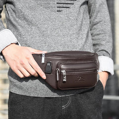 Men's Waist Bag Sports Leisure Messenger Bag Waterproof Chest Bags