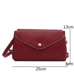 Natural Leather Women Shoulder Crossbody Bags Solid Cow Leather Handbag